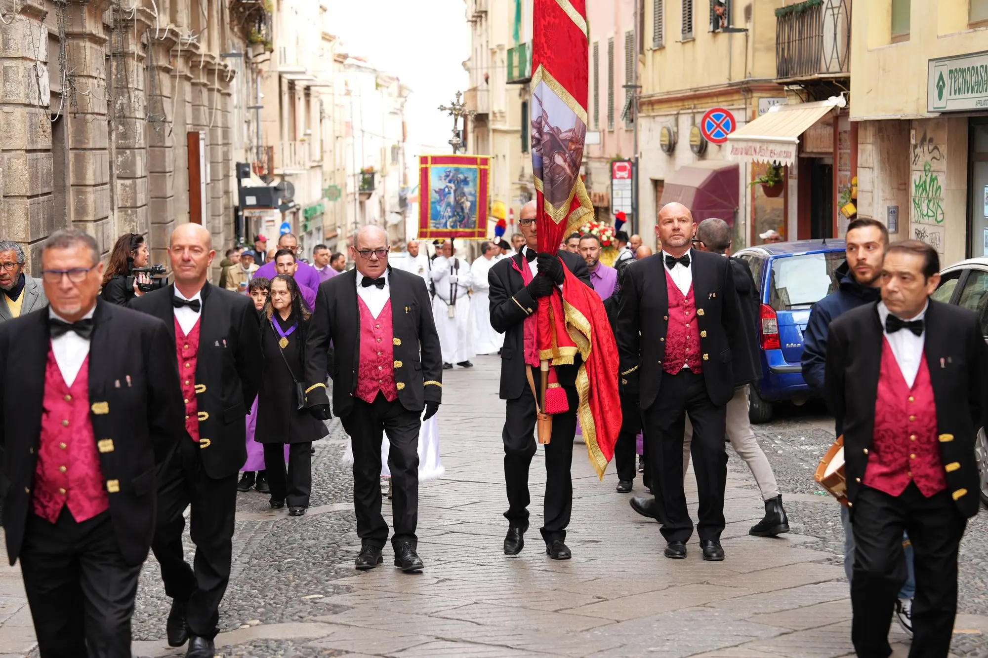 Sassari, processione del Gremio degli Autoferrotranvieri