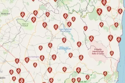Una mappa non esaustiva dei blackout in Sardegna