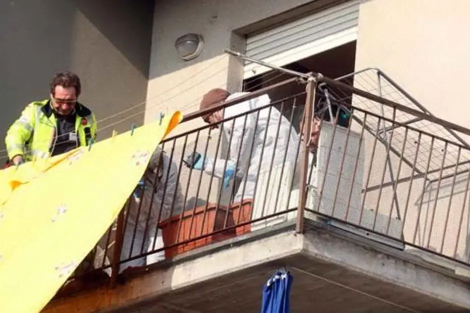 Il balcone su cui è avvenuta la strage