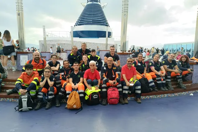 I volontari della Vab rientrano dall'Emilia (L'Unione Sarda)