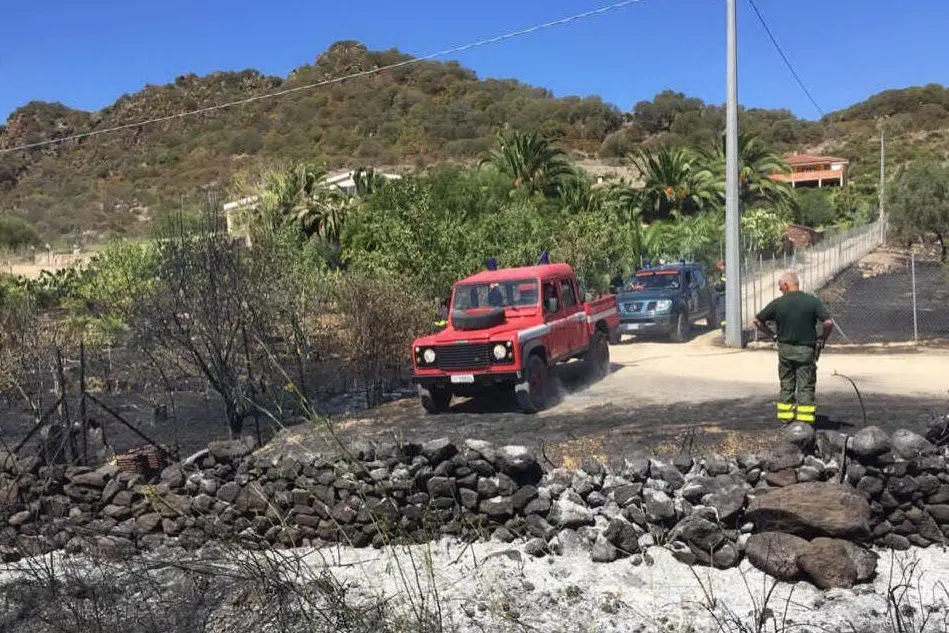 I vigili del fuoco in azione