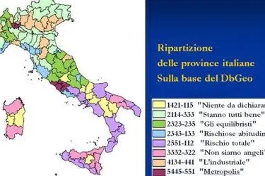 La mappa dell'Italia secondo l'Agenzia delle Entrate