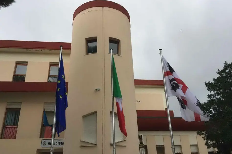 Il municipio di Capoterra (foto L'Unione Sarda - Murgana)