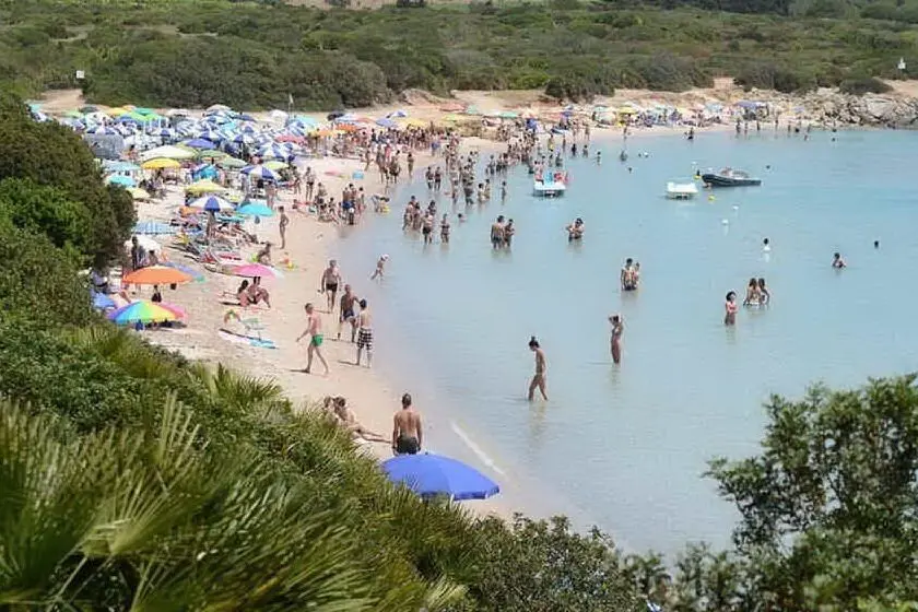 La spiaggia del Lazzaretto ad Alghero (Archivio L'Unione Sarda)