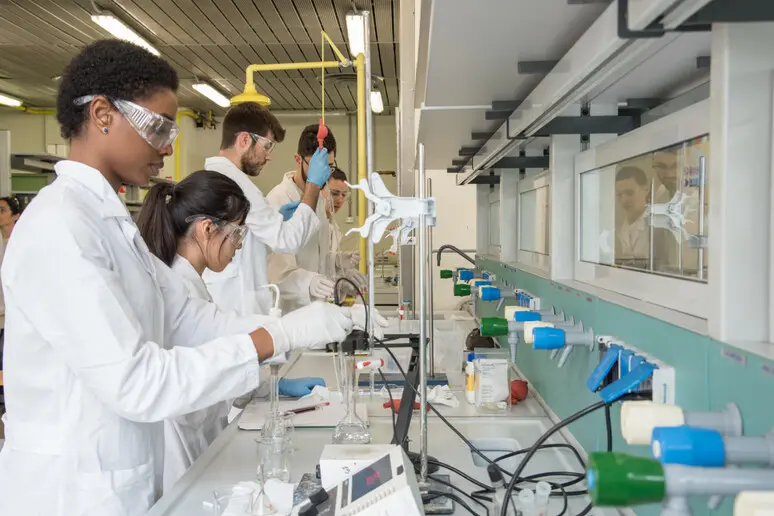 Laboratorio di ricerca (foto Ansa)