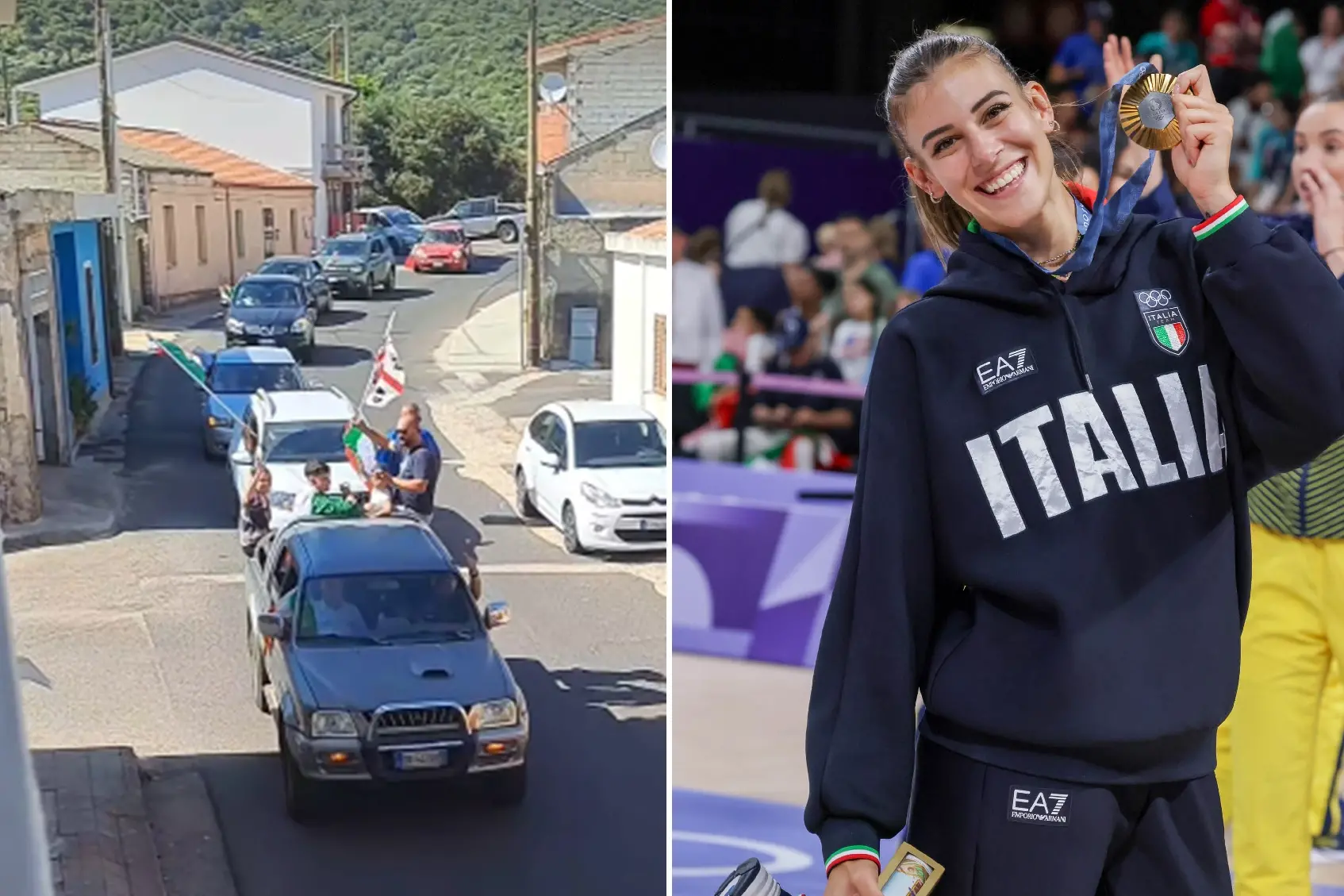 Grande festa a Narbolia per l'oro di Alessia Orro alle Olimpiadi di Parigi