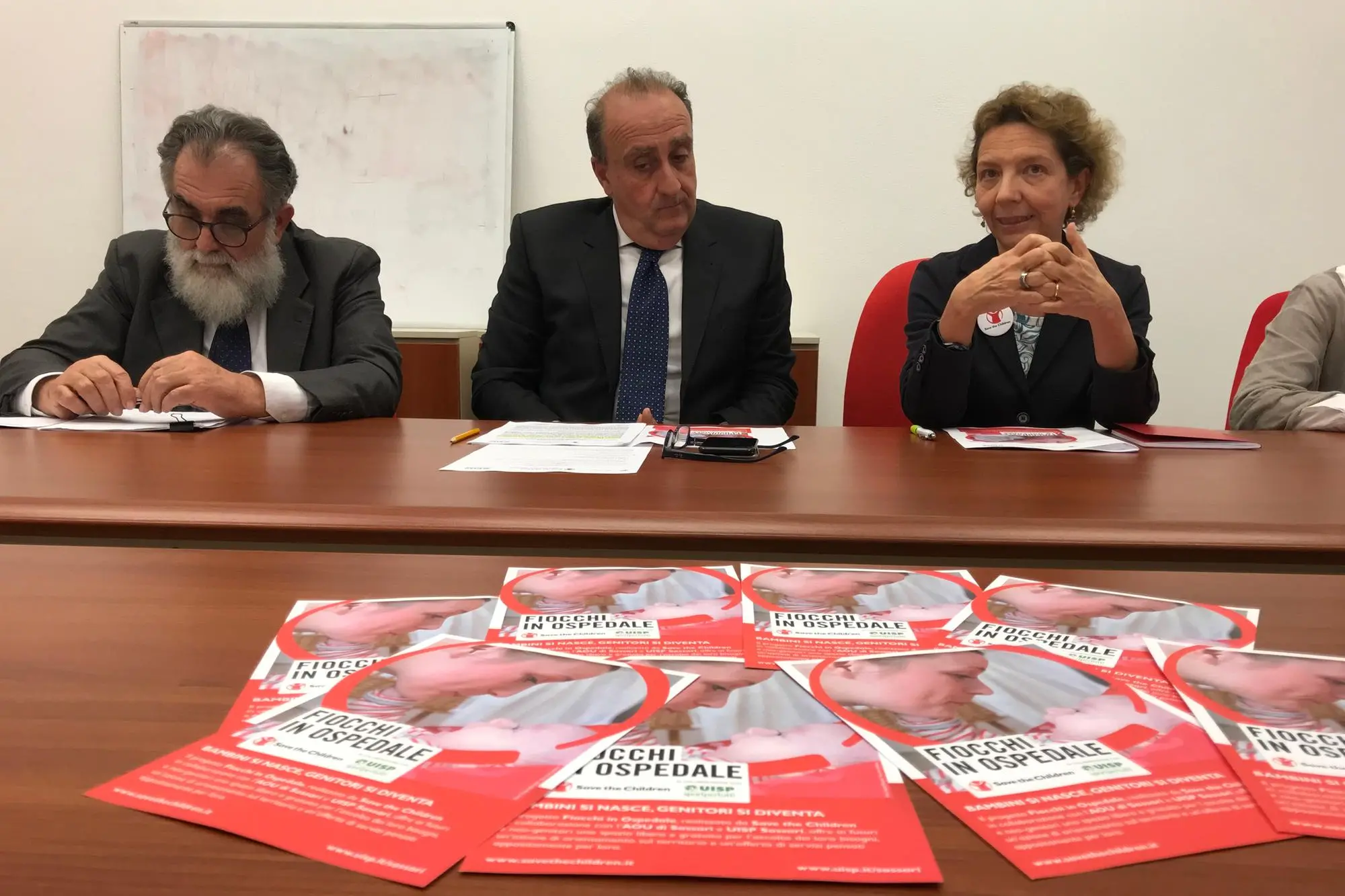 La presentazione di Fiocchi in ospedale a Sassari nel 2021 (foto L'Unione Sarda - Gloria Calvi)
