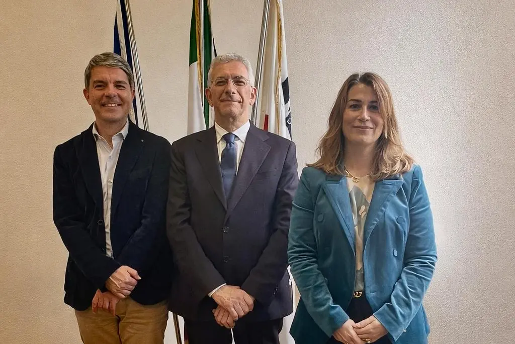 Da sinistra Mura, direttore amministrativo, Ponti, direttore generali, Mameli, direttrice sanitaria (foto concessa)