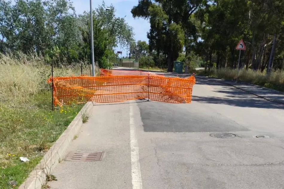 Pula, la strada dissestata (Foto Murgana)