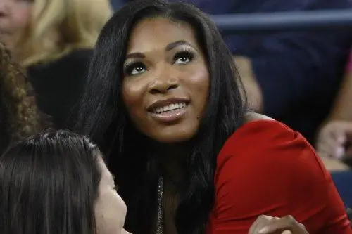 Serena Williams sugli spalti degli Us Open
