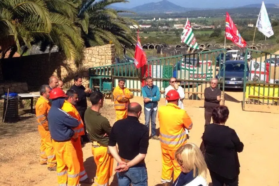 La protesta alla miniera di Olmedo