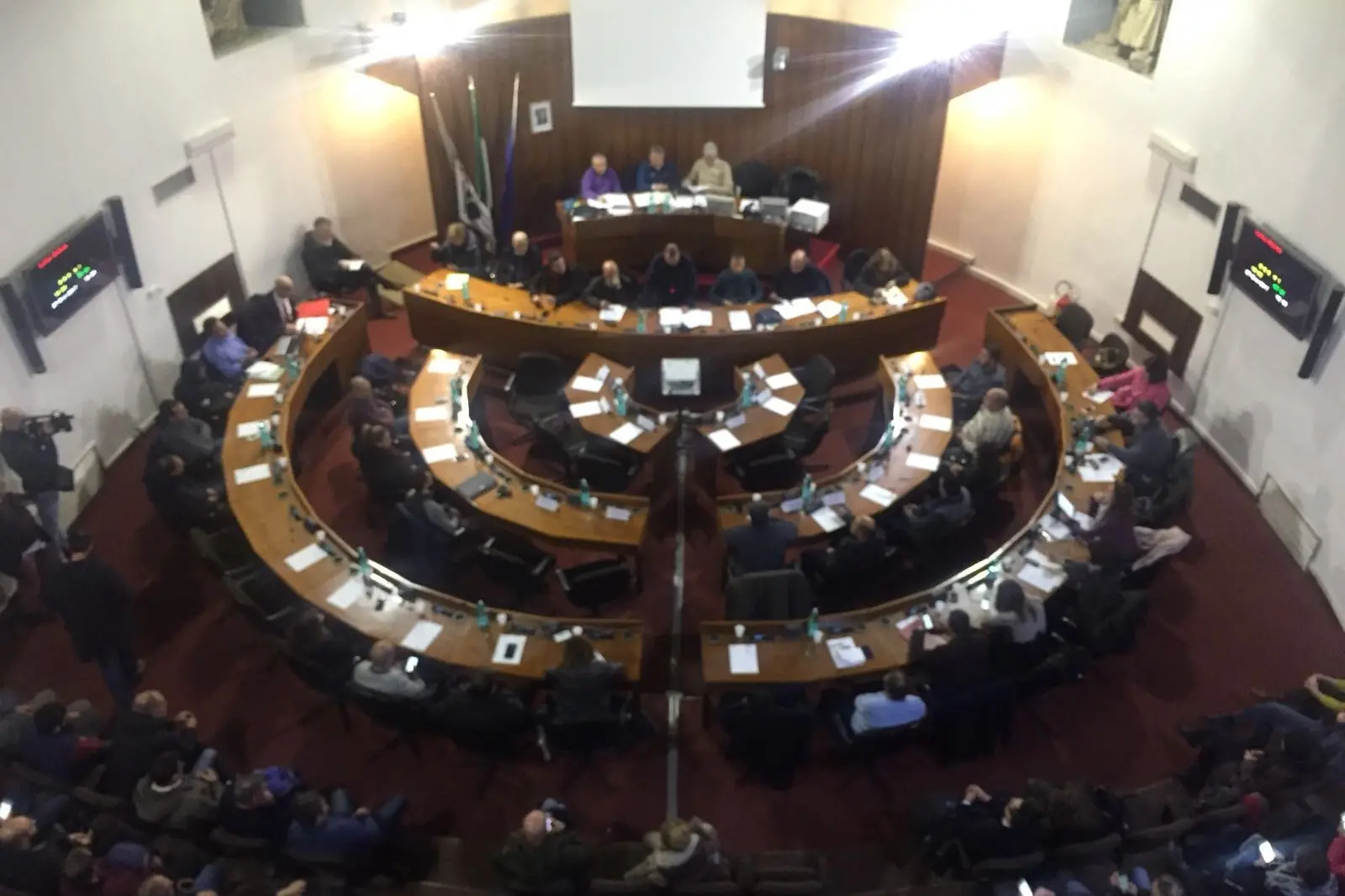 Il Consiglio comunale di Oristano (Foto archivio US)