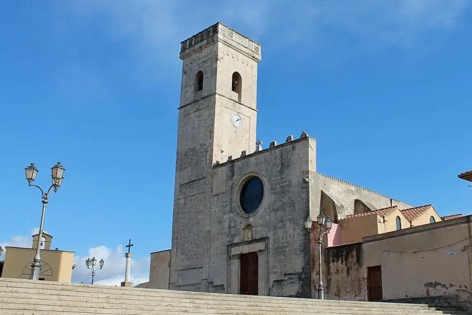 Nuraminis, la chiesa di San Pietro (Wikipedia)