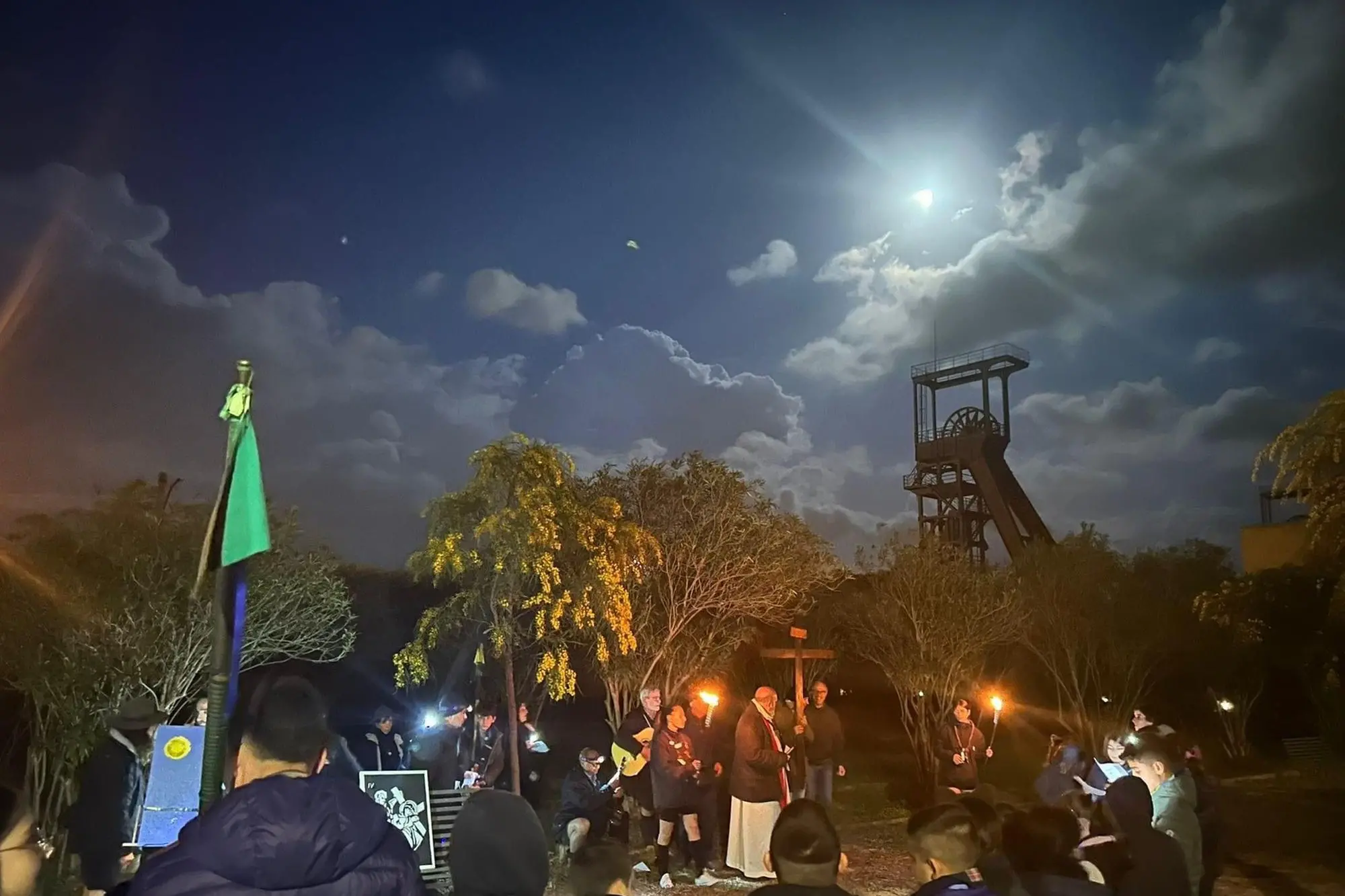 La Via Crucis alla Grande Miniera (foto Scano)
