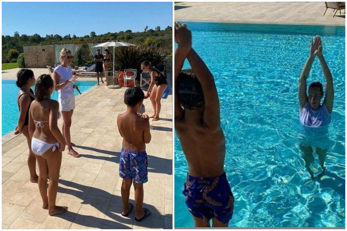 Federica Pellegrini fa lezione di nuoto (da Instagram)