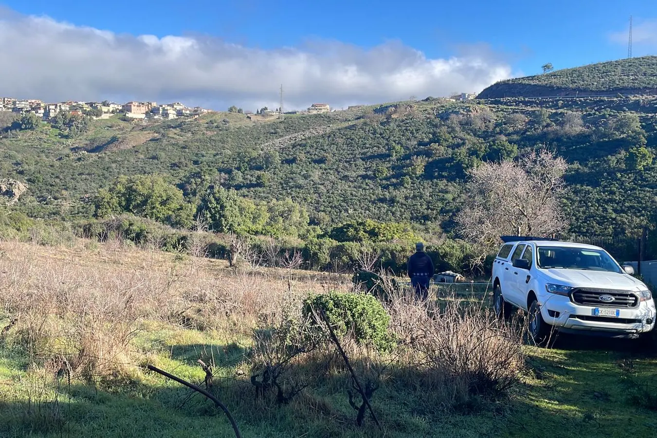 Rilievi sul tracciato della nuova strada per Burcei