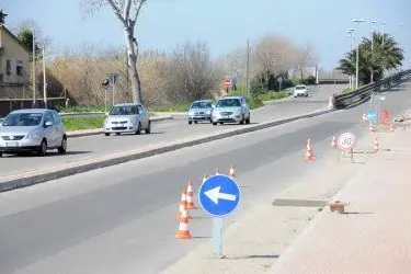 La strada a Oristano nord interessata ai lavori
