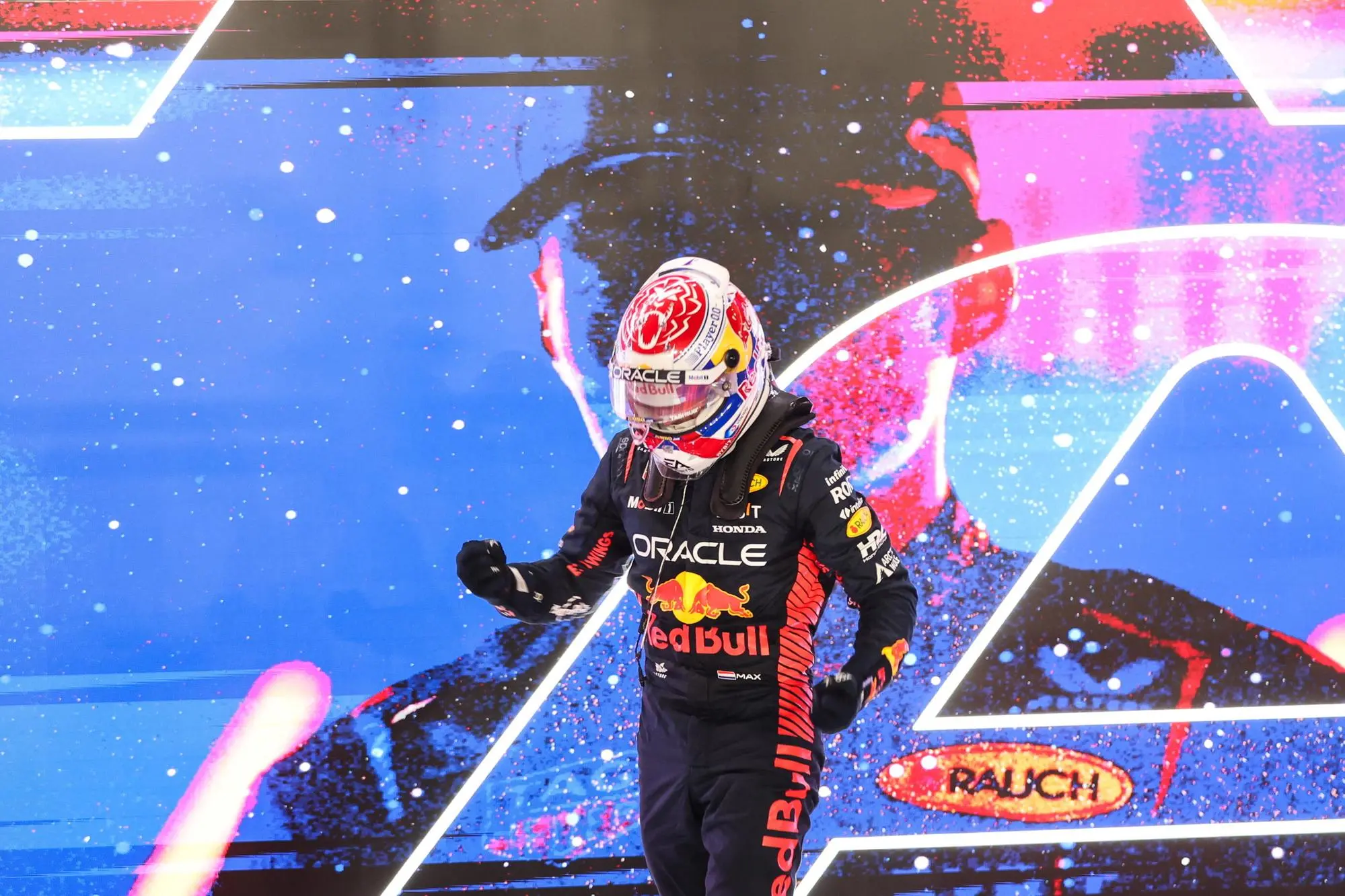 Max Verstappen, campione del mondo di Formula Uno per la terza volta (foto Ansa)