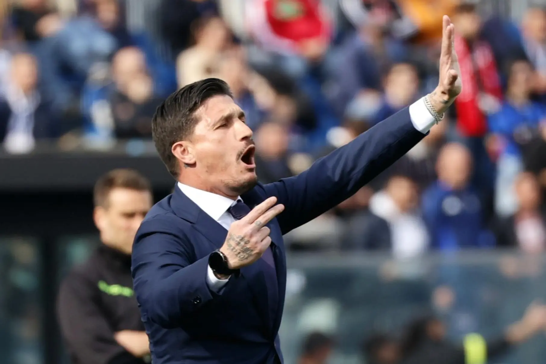 Fabio Pisacane in Pisa-Cagliari (foto Ansa)