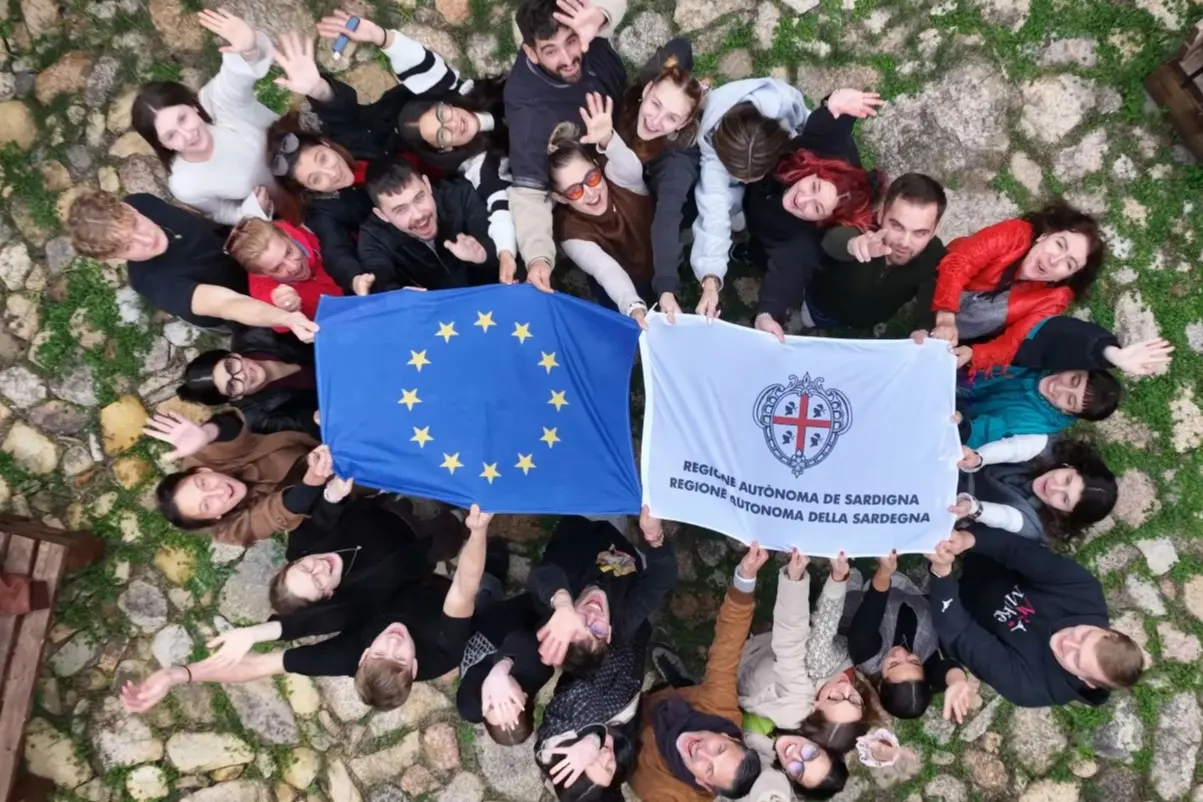 L'incontro tra giovani europei e giovani barbaricini a Seulo (foto Malik)