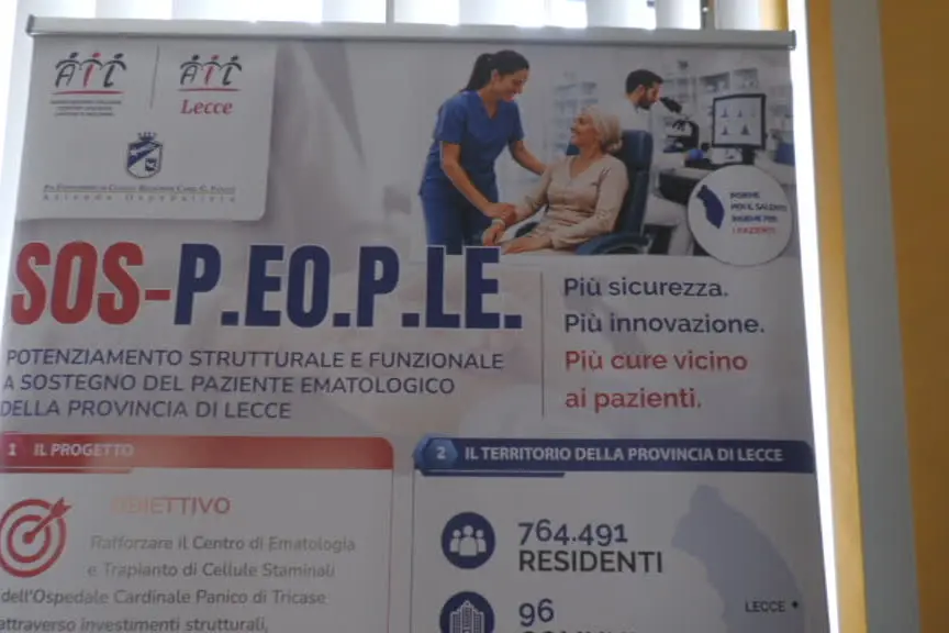 Ematologia, a Tricase nasce il progetto "SOS PEOPLE"