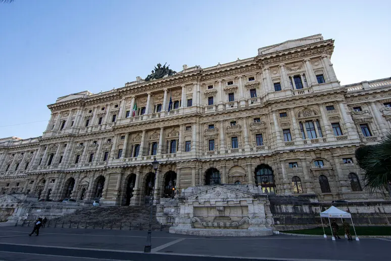 Il palazzo della Corte di Cassazione a Roma (Ansa)