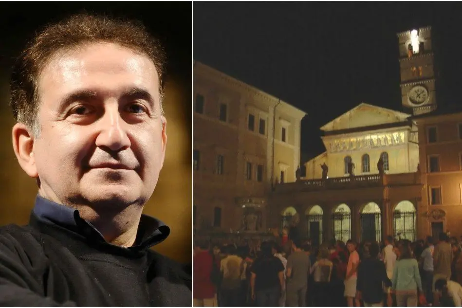A sinistra: Roberto Giacobbo. A destra Trastevere