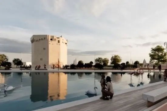 La Torre Aragonese e il porto - rendering progetto