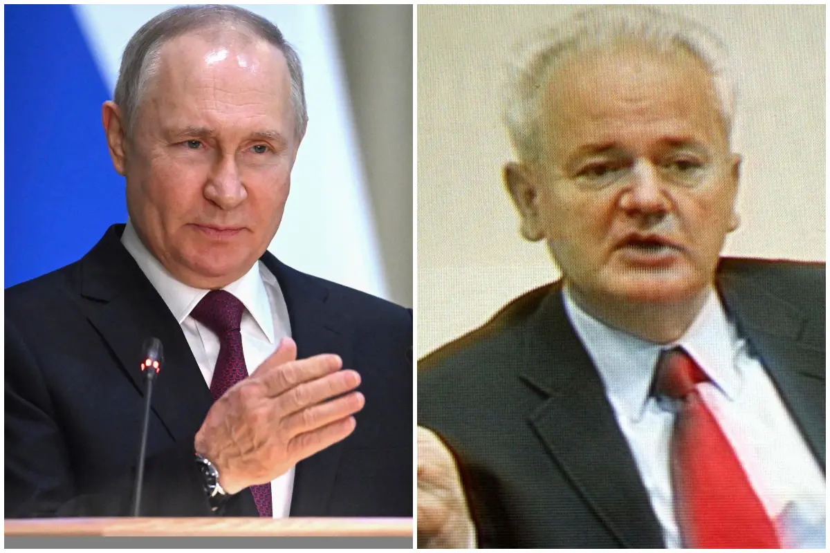 Putin e Milosevic (Ansa)