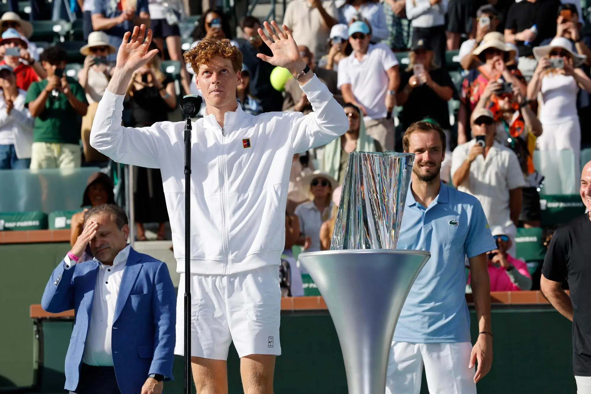 Jannik Sinner vince Indian Wells (Ansa - EPA/JOHN G. MABANGLO)