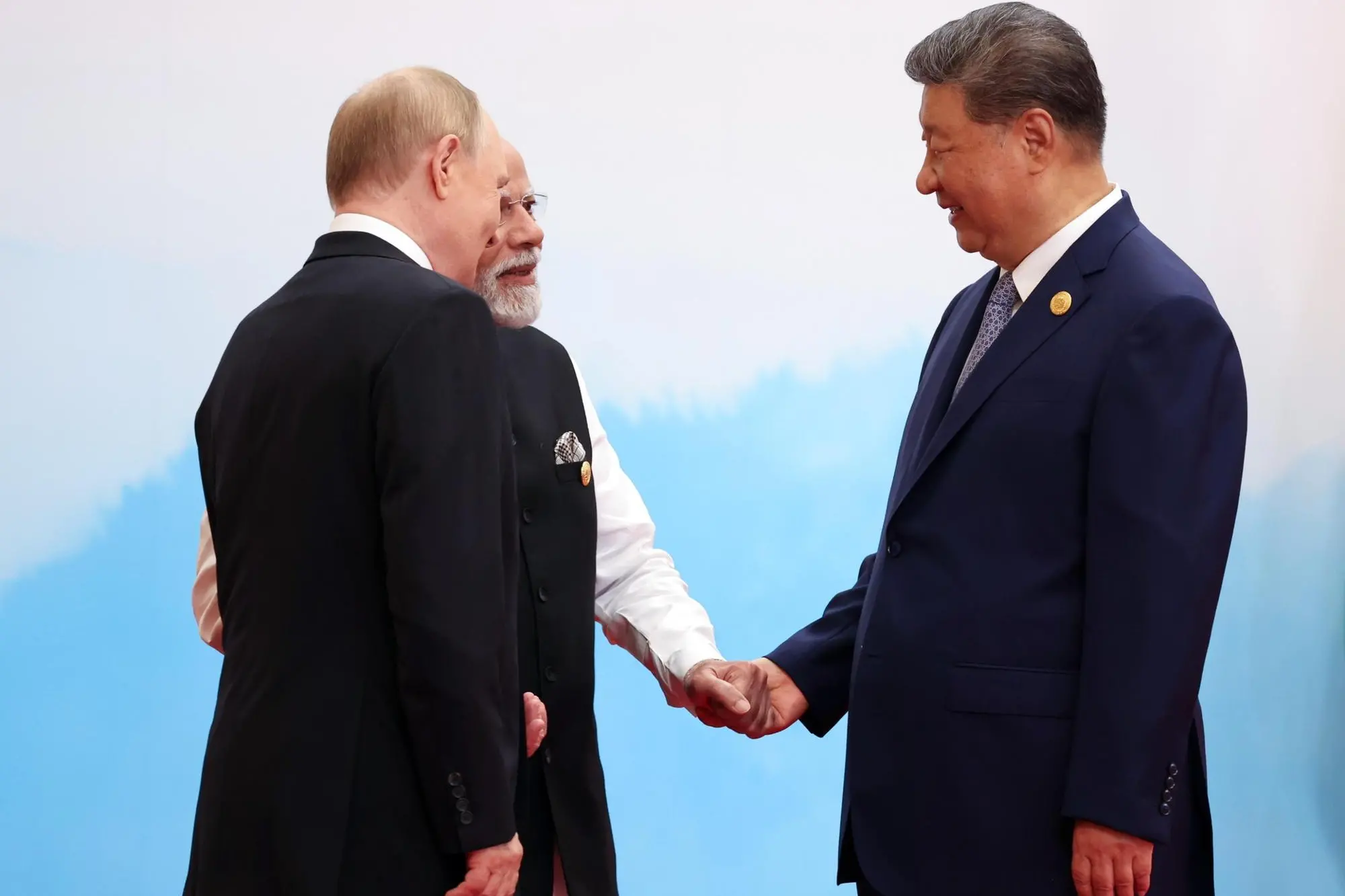 L'incontro per la SCO in Cina (foto Ansa)