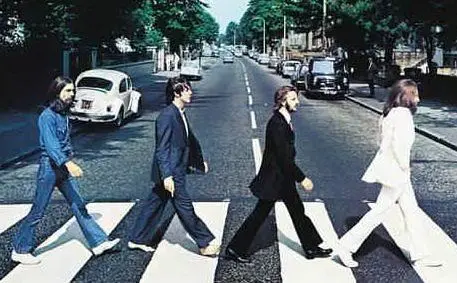 I Beatles ad Abbey Road nel 1969