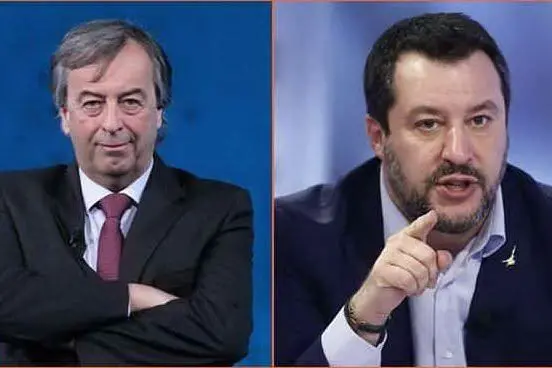 Roberto Burioni e Matteo Salvini