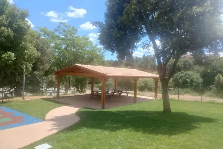 La struttura nel parco giochi di Bono (foto concessa)