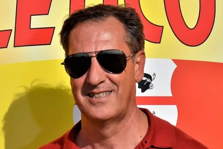 Il presidente dell'Atletico Uri Giampiero Pilo (foto Tellini)
