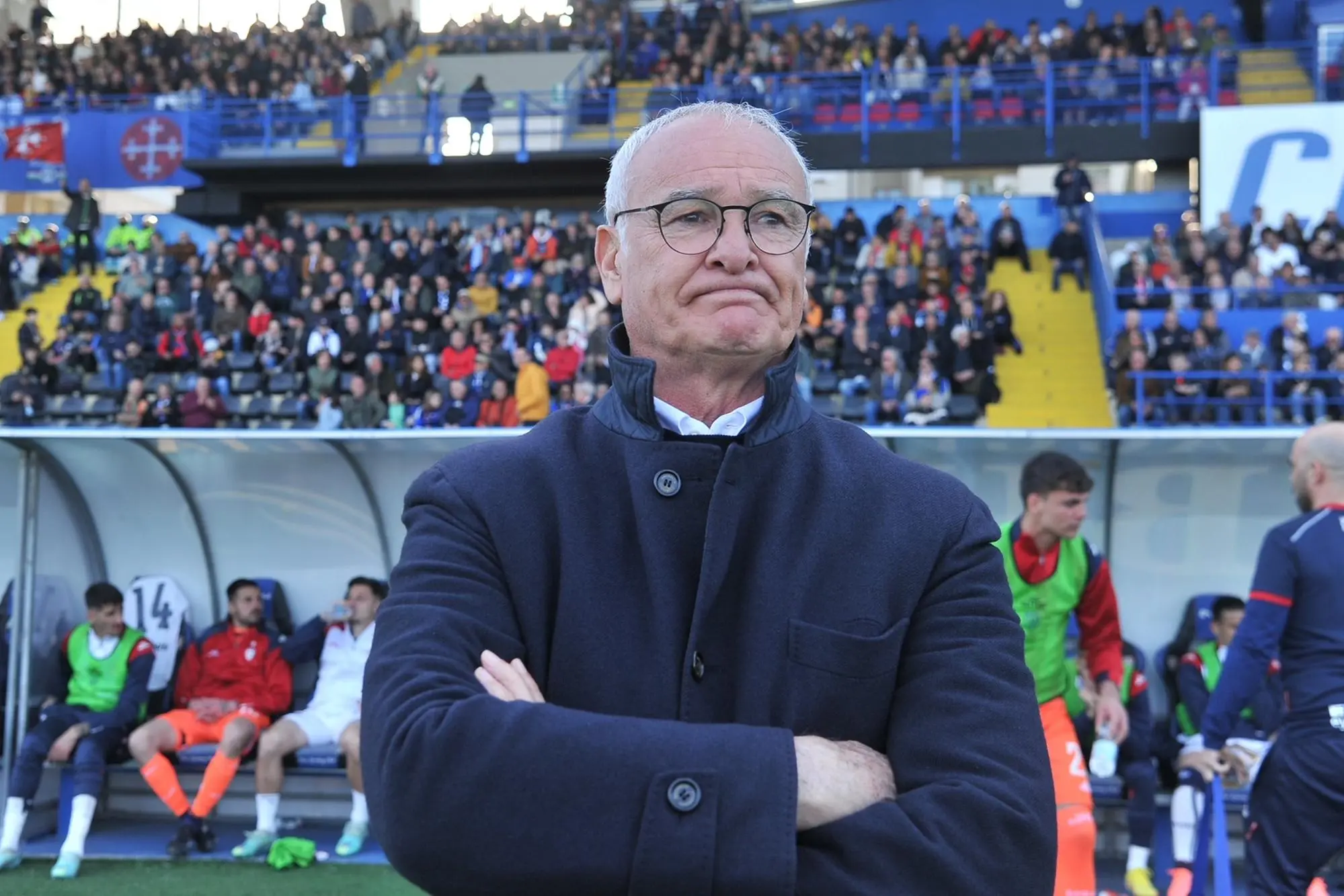 L'allenatore del Cagliari Claudio Ranieri (Ansa)