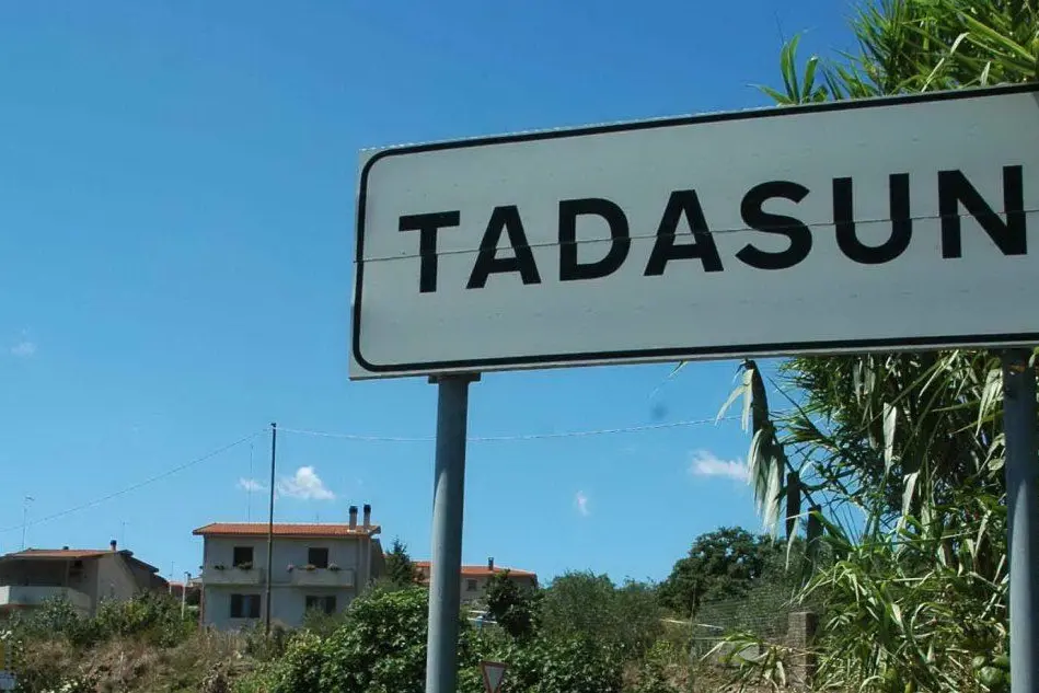 Tadasuni, l'ingresso in paese