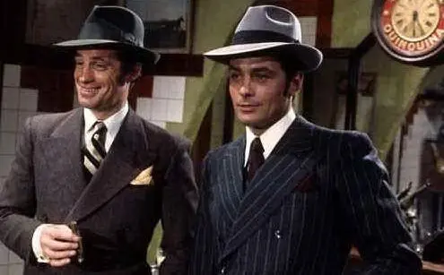 Lui e Alain Delon nel film &quot;Borsalino&quot;