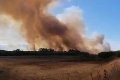 Un incendio (Foto: Forestale)