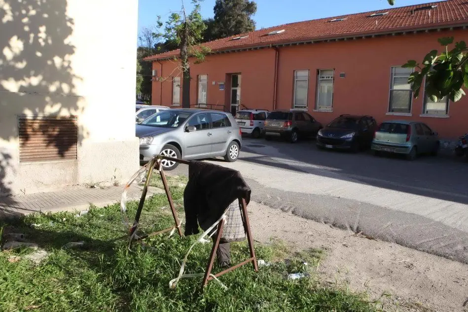 La zona dove sono stati trovati i due tossicodipendenti all'interno dell'ospedale Santissima Trinità