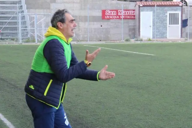 Marco Piras, allenatore del Sant'Elena (foto Andrea Serreli)