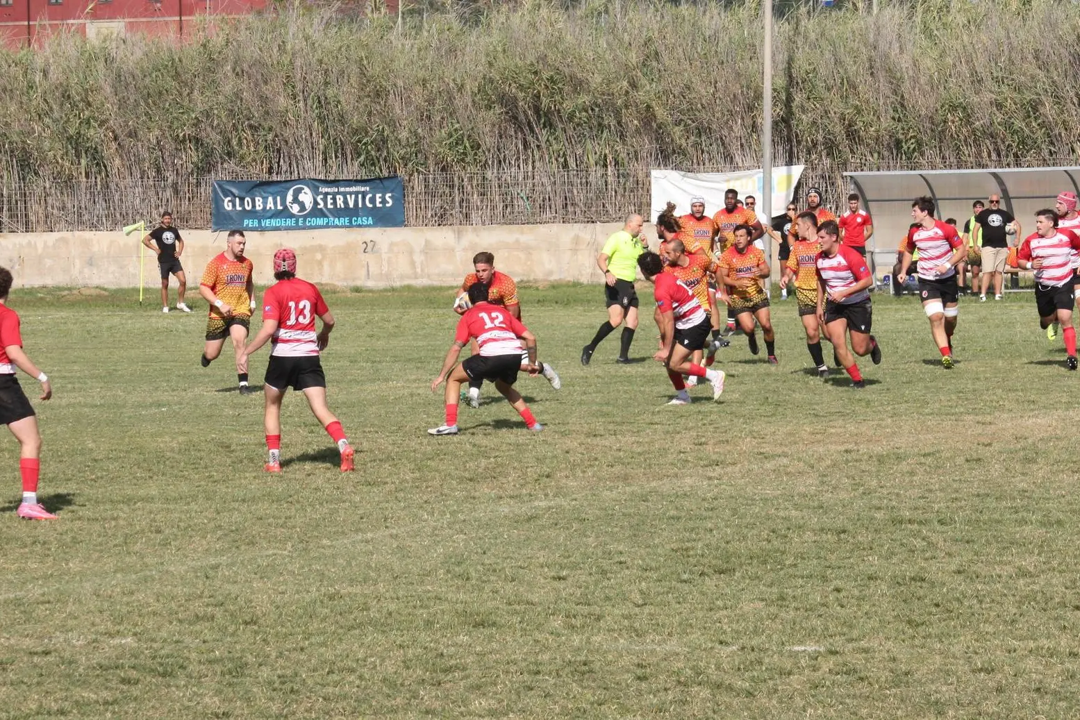 Un match casalingo dell'Amatori Rugby Alghero (foto Antonio Burruni)