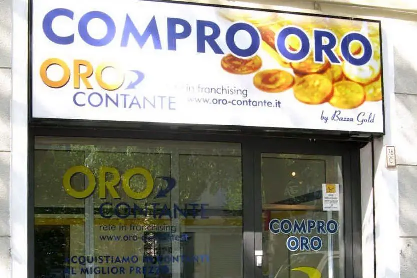 Un negozio "Compro Oro"