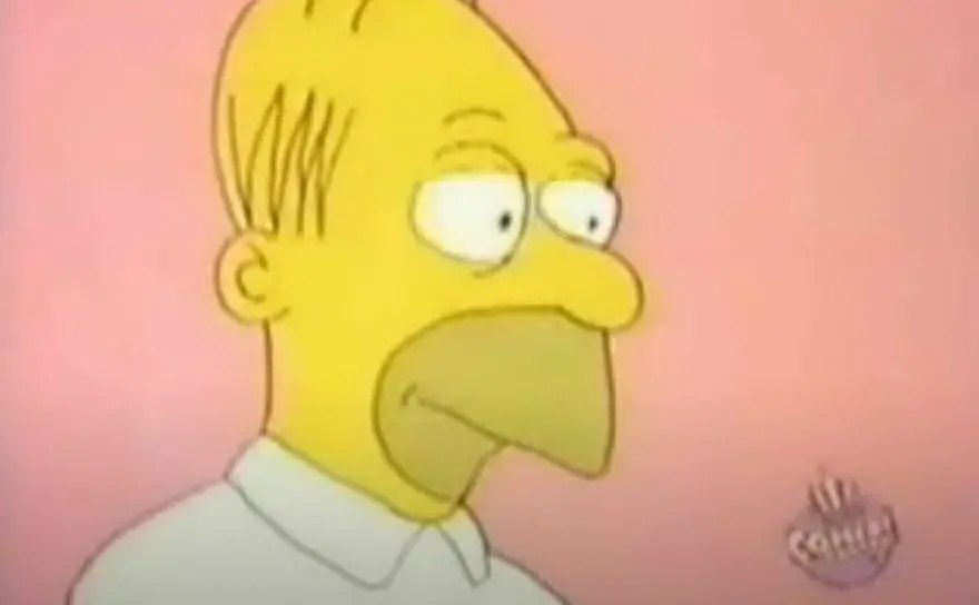 Homer nel primo episodio (foto Youtube)