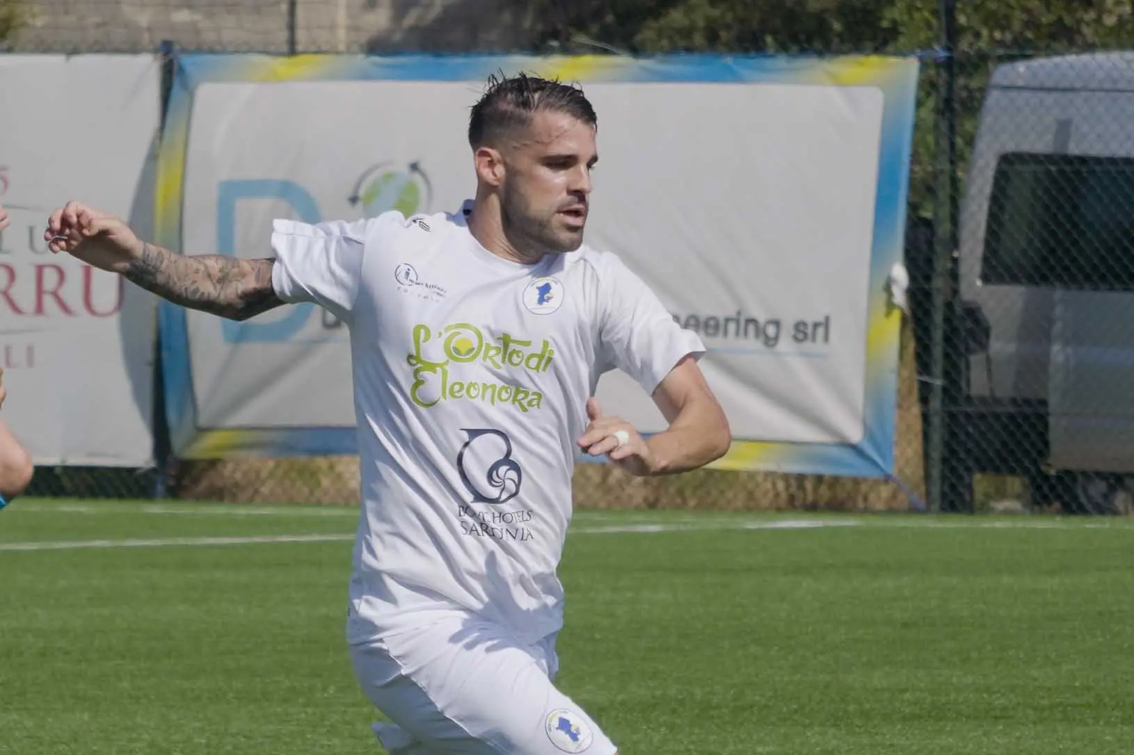 Aloia attaccante della Cos (Foto Andrea Serreli)