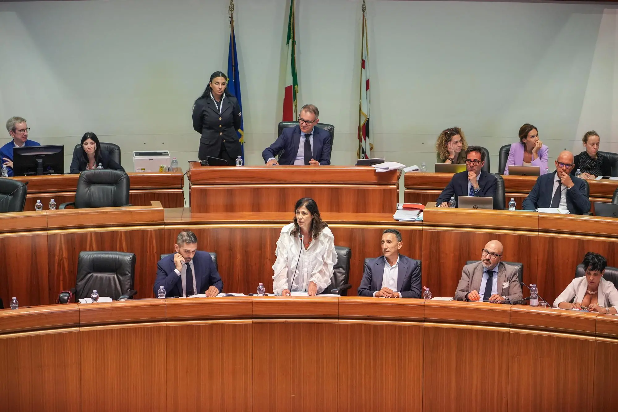Alessandra Todde in Consiglio regionale