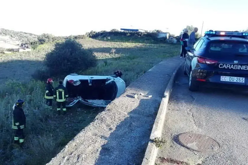 Il luogo dell'incidente (Foto Carabinieri)