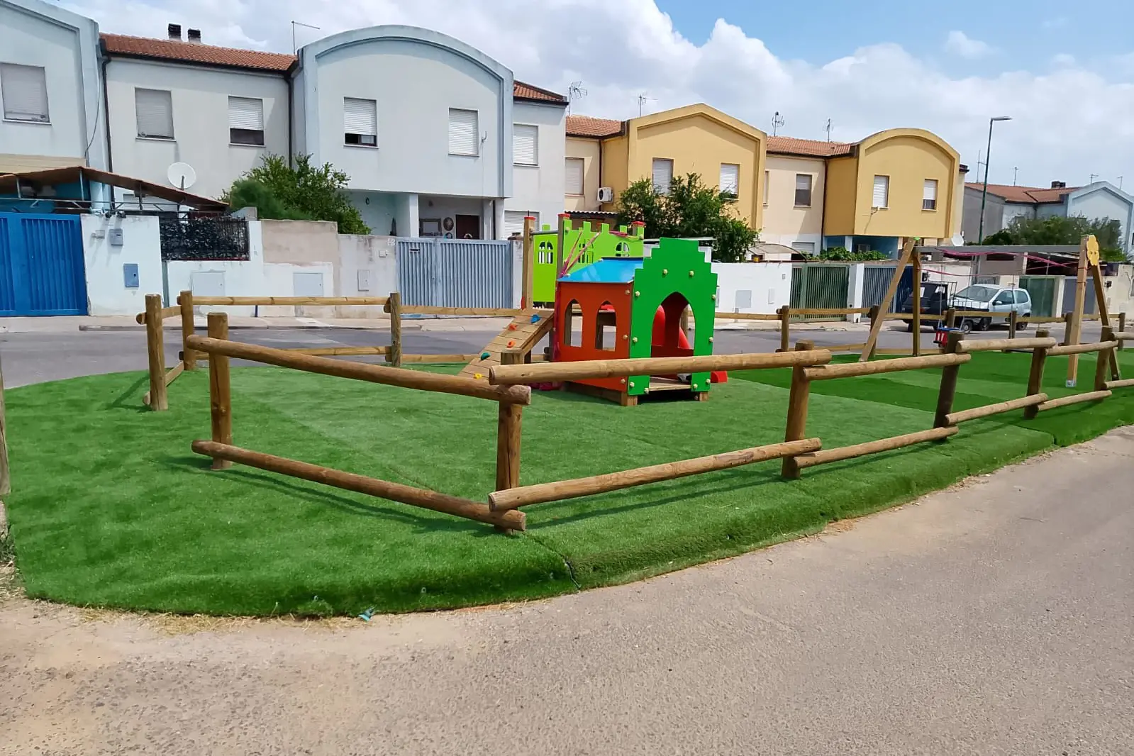 Il nuovo parco giochi (foto Murgana)