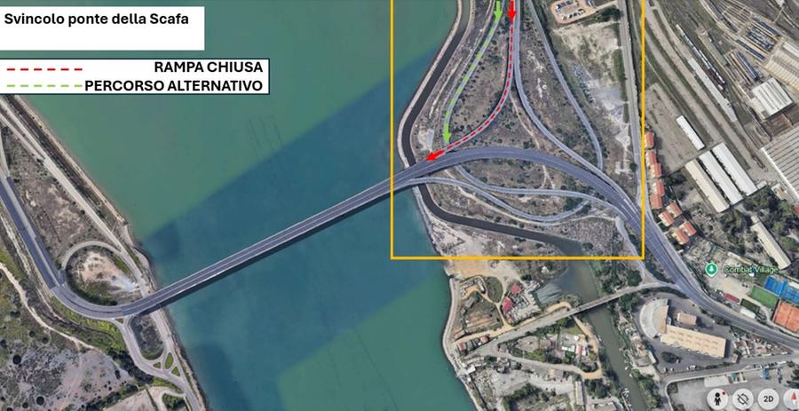 Indagini sul ponte della Scafa: chiude la rampa di accesso dalla 195 Racc
