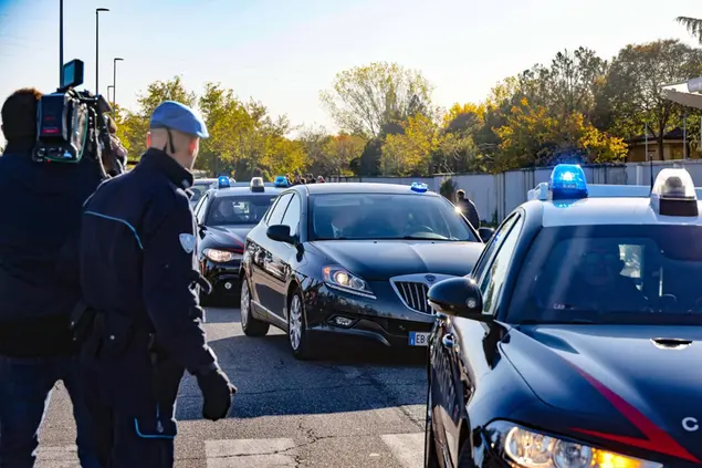 L'arrivo di Filippo Turetta al carcere di Montorio (Ansa)